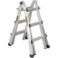Telescoping Multi-Position Ladder, 2.916' - 9.75', Aluminum, 300 lbs., CSA Grade 1A VD689 | Seaboard Industrial Supply Comp