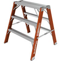 Buildman™ Step-up Workbench, 3' H x 34.75" W x 33.25" D, 300 lbs. Capacity, Fibreglass VD700 | Seaboard Industrial Supply Comp