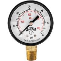 Economy Pressure Gauge, 2" , 0 - 60 psi, Bottom Mount, Analogue YB875 | Seaboard Industrial Supply Comp